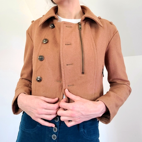 Wool crop jacket - Picture 6 of 16